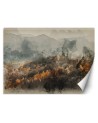 Exclusive wall murals - Autumn forest in fog abstract watercolour | FEEBY