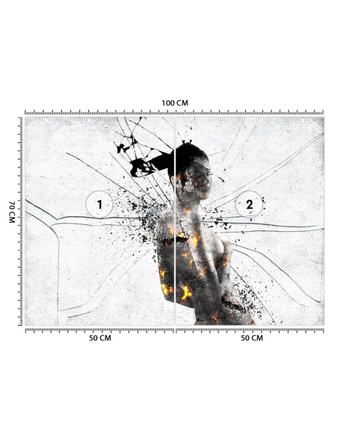 The most fashionable Wallpapers - Shattered woman abstract | FEEBY