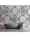 Modern Wallpapers - Oriental pattern on grey background | FEEBY