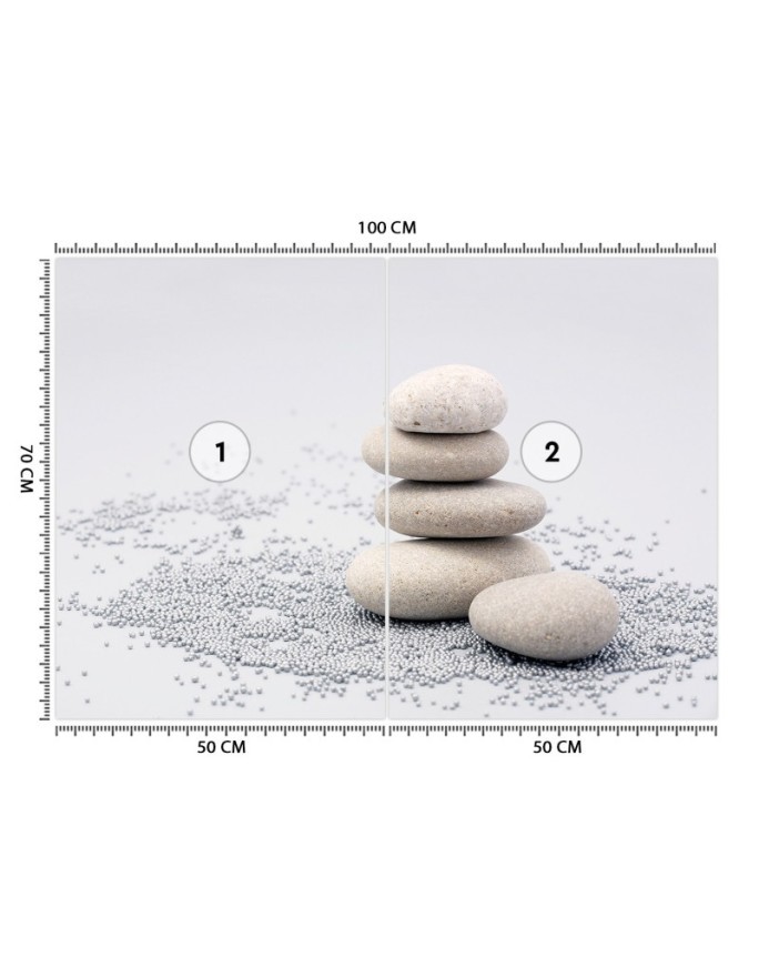 Stylish Wallpapers for the living room - Zen stones | FEEBY