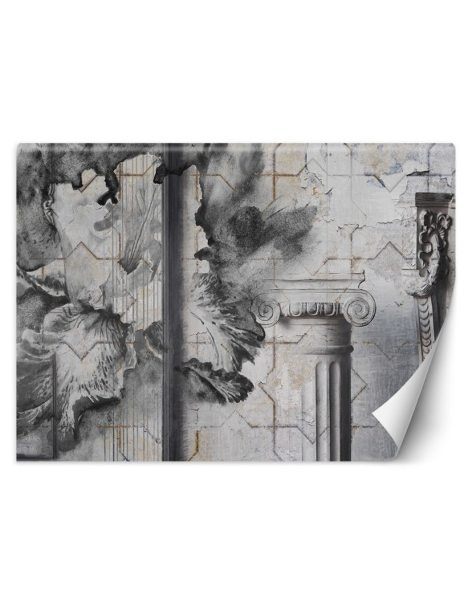 Exclusive Wallpapers - Columns on a wall background | FEEBY