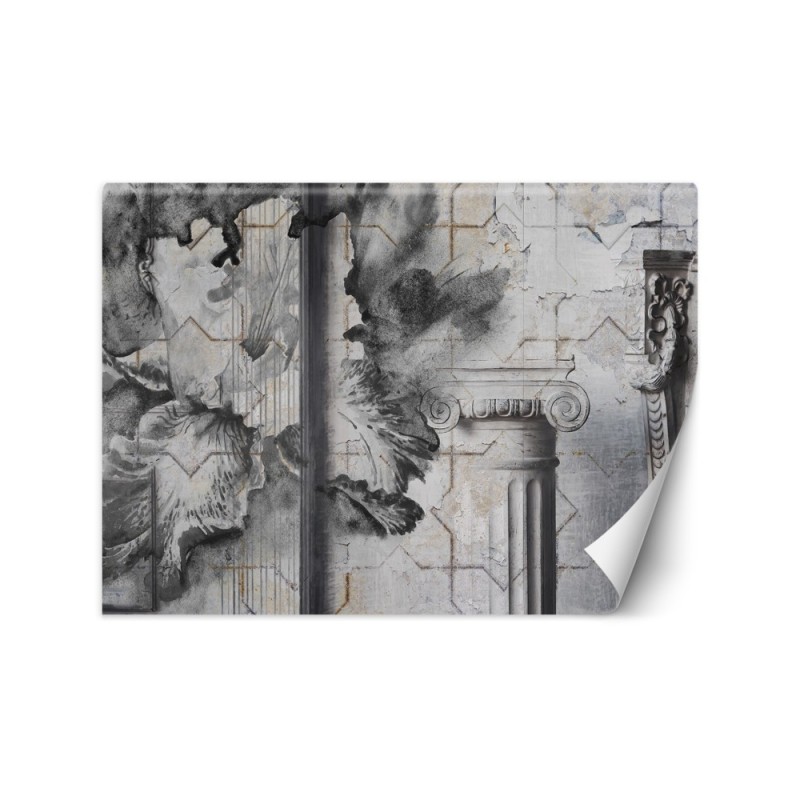Exclusive Wallpapers - Columns on a wall background | FEEBY