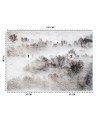 The most fashionable Wallpapers for the living room - Meadow mist trees | FEEBY