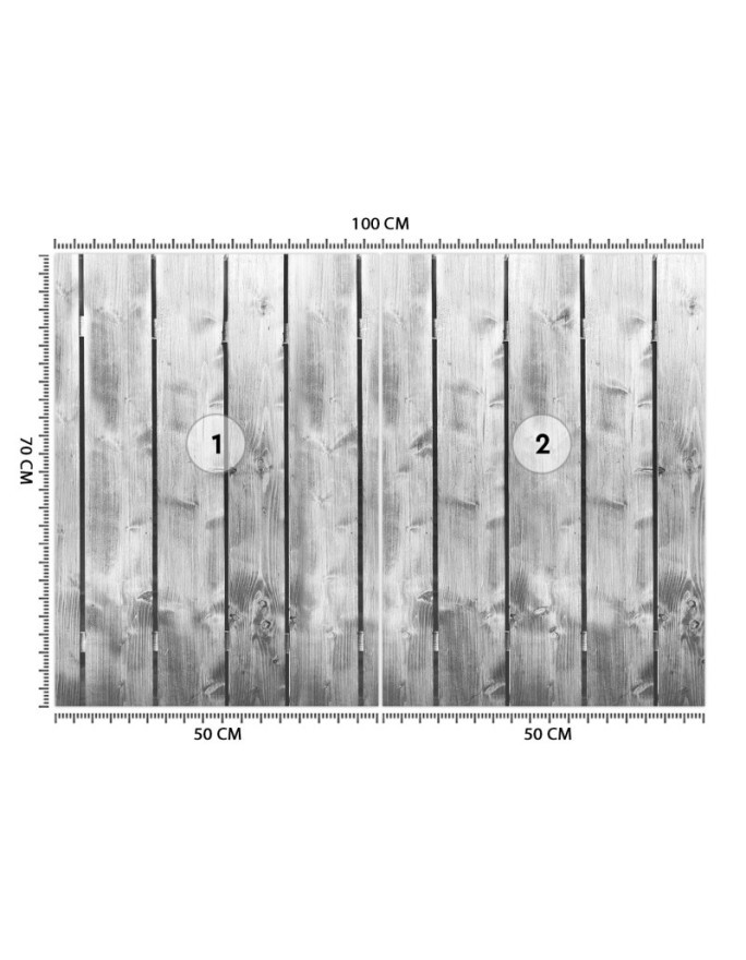 Texture Wallpaper for living room - Grey planks pattern | FEEBY