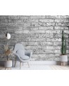 The latest living room Wallpapers - Grey brick wall | FEEBY