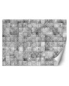 Wall mural - Grey tiles Moroccan mosaic with oriental pattern | FEEBY