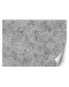 Wall mural - Grey tiles imitation tile for wall | FEEBY