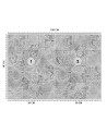 Wall mural - Grey tiles imitation tile for wall | FEEBY