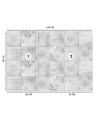 Texture wall mural - Minimalist tiles in grey | FEEBY