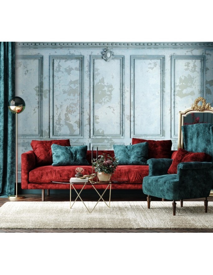 Trendy wall mural - Blue Old Wall | FEEBY