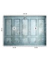 Trendy wall mural - Blue Old Wall | FEEBY