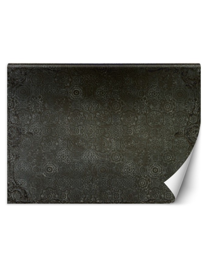 Stylish wall mural - Grey mandala abstract | FEEBY