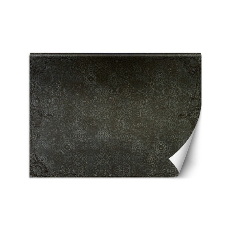 Stylish wall mural - Grey mandala abstract | FEEBY