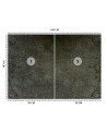 Stylish wall mural - Grey mandala abstract | FEEBY