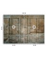 The most fashionable wall murals for the living room - Dark Old Wall | FEEBY