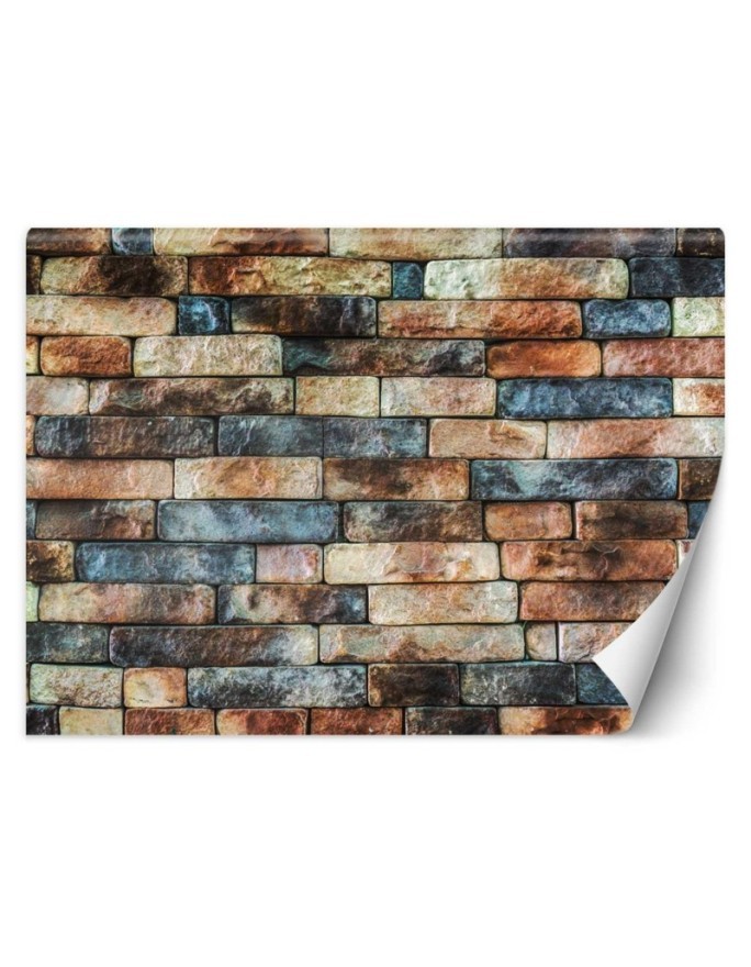 Texture wall mural - Coloured sandstone wall | FEEBY