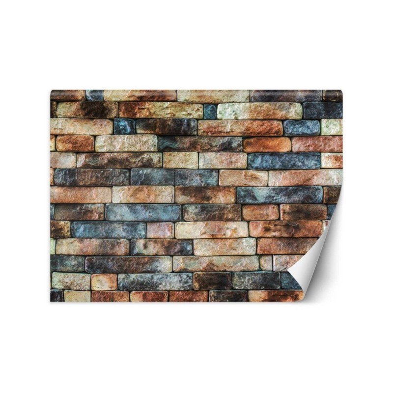 Texture wall mural - Coloured sandstone wall | FEEBY