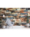 Texture wall mural - Coloured sandstone wall | FEEBY