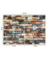 Texture wall mural - Coloured sandstone wall | FEEBY