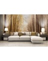 Unique wall murals for the living room - Autumn Forest Trees | FEEBY