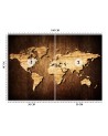 Stylish wall murals for living room - World map | FEEBY