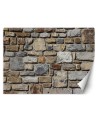Texture wall murals for living room - Stone wall with sandstone | FEEBY