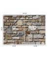 Texture wall murals for living room - Stone wall with sandstone | FEEBY