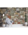 Texture wall mural for living room - Ornamental stone | FEEBY