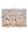 The most fashionable wall murals for living room - Stone wall | FEEBY