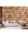 Original wall murals for living room - Wicker | FEEBY