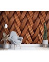 Beautiful wall murals for the living room - 3D wicker weave | FEEBY