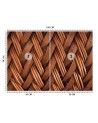 Beautiful wall murals for the living room - 3D wicker weave | FEEBY