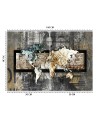 The most fashionable wall murals - World map in vintage style | FEEBY