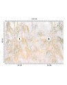 Exotic wall murals - Jungle leaves plants concrete | FEEBY