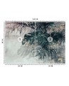 Original wall murals - Monstera 3D Leafs Green Gold | FEEBY