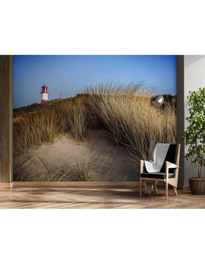 Beautiful Wallpapers - Lighthouse dunes grasses sea | FEEBY