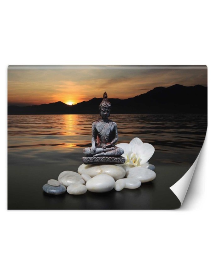 Exclusive Wallpaper designs - Buddha at sunset | FEEBY