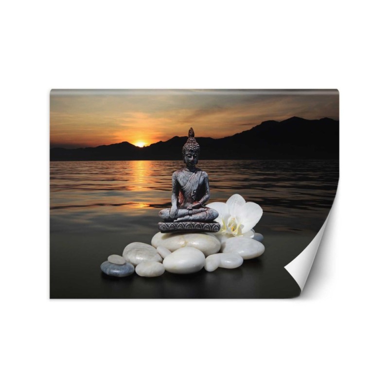 Exclusive Wallpaper designs - Buddha at sunset | FEEBY