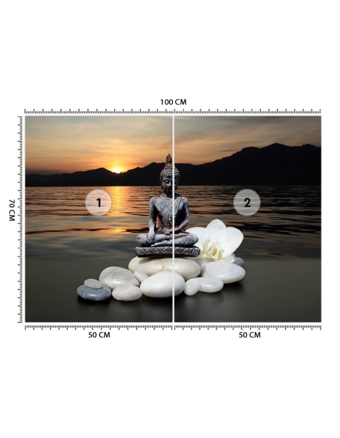 Exclusive Wallpaper designs - Buddha at sunset | FEEBY