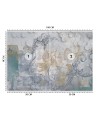 Exclusive Wallpapers - Grey birds frescoes | FEEBY