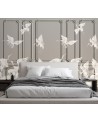 Unique wall murals - Birds cranes in flight | FEEBY