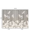 Unique wall murals - Birds cranes in flight | FEEBY