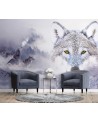 Unique wall murals - Wolves winter forest in fog | FEEBY
