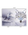 Unique wall murals - Wolves winter forest in fog | FEEBY
