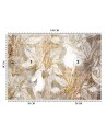 Glamour wall mural - Parrots Gold White | FEEBY