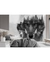 The most fashionable wall murals - Wolf forest in the fog | FEEBY