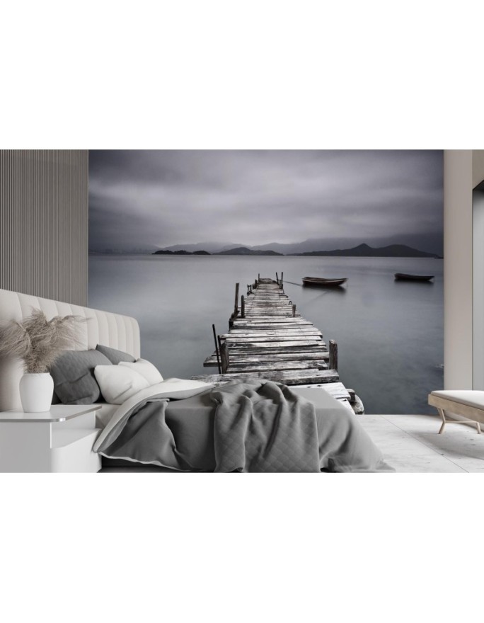 Wall mural - Lakeside pier | FEEBY