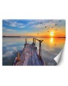 Wallpapers - Wooden deck and sunset | FEEBY