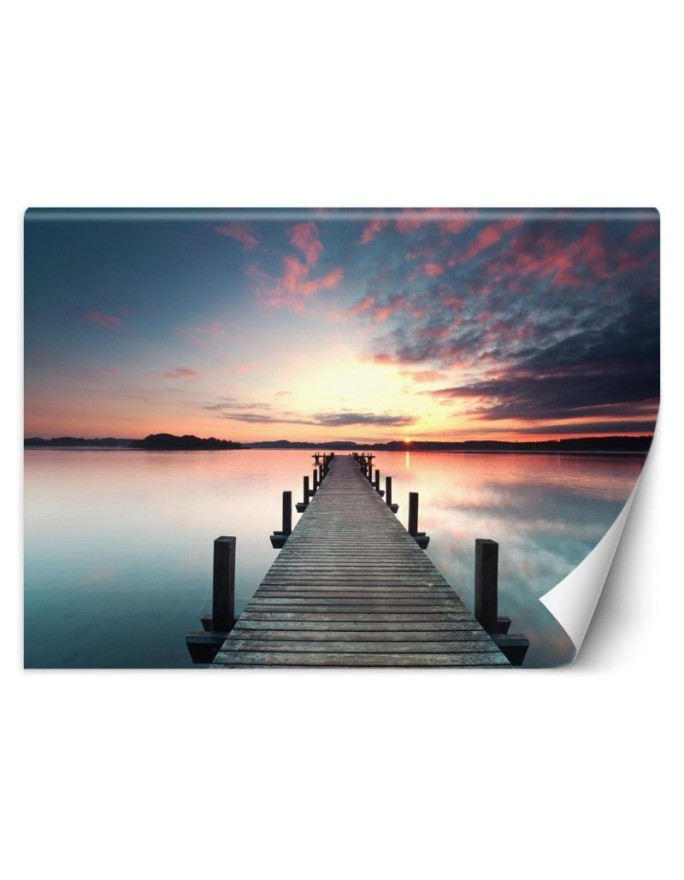 Decorative Wallpaper - Lake pier sunset | FEEBY