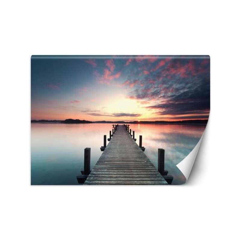 Decorative Wallpaper - Lake pier sunset | FEEBY